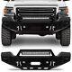 Fits 2015-2019 Gmc Sierra 2500 3500 Black Texture Front Bumper With Winch Plate