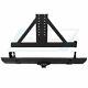 Fits For 87-06 Jeep Wrangler Tj Yj Rear Bumper With Tire Carrier & Winch Texture