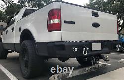 For 06-14 Ford F150 Assembly With D-Rings Steel Heavy Duty Rear Step Back Bumper