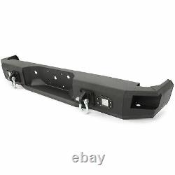For 06-14 Ford F150 Assembly With D-Rings Steel Heavy Duty Rear Step Back Bumper