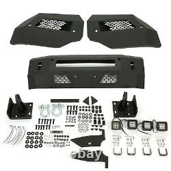 For 13-21 Ram 2WD 4WD 1500 Classic Heavy Duty Front Bumper With D-Ring Fog Light