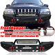 For 1999-2004 Jeep Grand Cherokee Wj Front + Rear Bumpers Withwinch Plate & D-ring