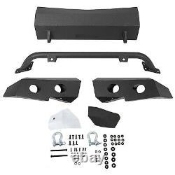 For 2007-2013 Chevy Silverado 1500 NEW Black Powder Coated Steel Front Bumper