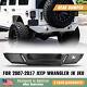 For 2007-2017 Jeep Wrangler Jk Jku Rear Bumper Powder Coated Heavy Duty Steel