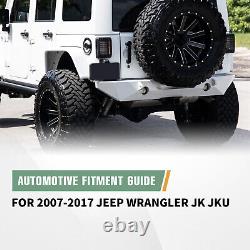 For 2007-2017 Jeep Wrangler JK JKU Rear Bumper Powder Coated Heavy Duty Steel