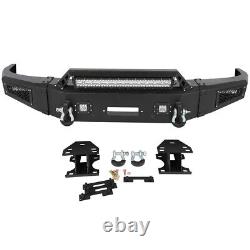 For 2014-2015 Chevy Silverado 1500 Off-Road Front Bumper with Winch Seat Textured