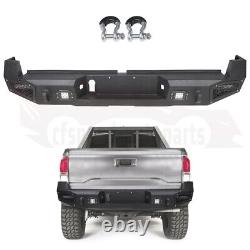 For 2016-2023 Toyota Tacoma Front and Rear Bumper With Winch Plate & LED Lights