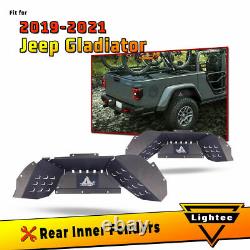 For 2019-2022 Jeep Gladiator JT Rear Inner Fender Liners Heavy Duty Steel