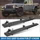 For 2019-2023 Jeep Gladiator Jt 4door Side Steps Running Boards Heavy Duty Steel