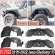 For 2019-2023 Jeep Gladiator Jt Front/rear Inner Fender Liners Heavy Duty Steel