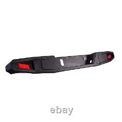 For 2019-2023 Jeep Gladiator JT Rear Bumper Heavy Duty Steel withLED Brake Lights