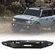 For 2021-2023 Ford Bronco Front Rear Bumper With Led Lights Heavy Duty Steel Blk