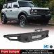 For 2021-2023 Ford Bronco Heavy Duty Steel Full-width Front Bumper+side Wings