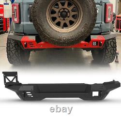 For 2021-2023 Ford Bronco Heavy Duty Steel Rear Bumper withLicense Plate Holder