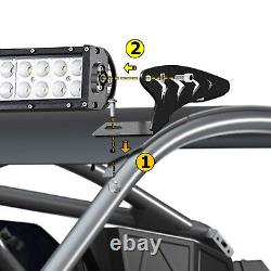 For 2022-2024 Polaris RZR Pro R Roof 42 LED Light Bar+Rear 40W Pods Mounts Wire