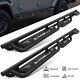 For 20-23 Jeep Gladiator Jt 4 Door With 3 Drop Steps Running Boards Nerf Bars