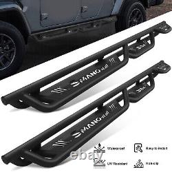 For 20-23 Jeep Gladiator JT 4 Door with 3 Drop Steps Running Boards Nerf Bars