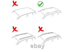 For BMW 1 E81/E87 2004-2011 Roof Rack Cross Bars Metal Bracket Fix Point Alu Bla