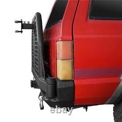 For Jeep Cherokee XJ 84-01 Heavy Duty Rear Bumper + Spare Tire Carrier & Table