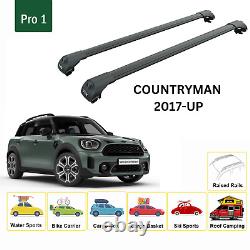 For Mini Countryman F60 2017-Up Roof Rack Cross Bars Metal Bracket Raised Rail A