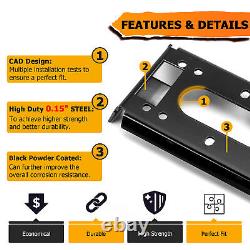 For Polaris RZR RS1 EPS Heavy-Duty Steel Front Bumper Winch Mounting Bracket Kit