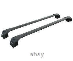 For Subaru Outback 2014-20 Roof Rack Cross Bars Metal Bracket Flush Rail Alu Bla