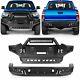 For Toyota Tacoma 05-15 Front + Rear Bumper Assembly Black Steel W Led Lights