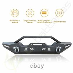 Front Bumper Combo With LED Lights Fit For 2007-2018 Jeep Wrangler JK