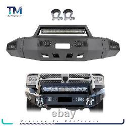 Front Bumper For 2010-2018 Dodge Ram 2500 3500 withD-ring & Winch Plate&LED Lights