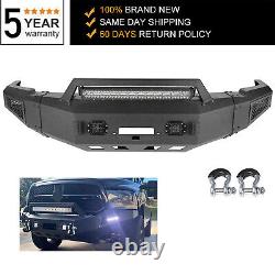 Front Bumper For 2010-2018 Dodge Ram 2500 3500 withD-ring & Winch Plate&LED Lights