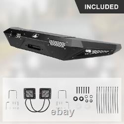 Front Bumper For 2021 2022 2023 Ford Bronco With LED Fog Lights Heavy Duty Steel