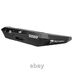 Front Bumper For 2021 2022 Ford Bronco Heavy Duty Steel Style WithLED Dark Grey