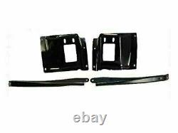 Front Bumper Outer Bracket + Mounting Plates For 2005-2007 Ford F-250 F-350
