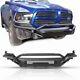 Front Bumper With24 Led Pod Lights For 2013-2018 Dodge Ram 1500 Heavy Duty Steel