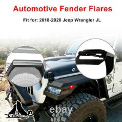 Front Fender Flares Heavy Duty Steel Fits 18-21 Jeep Wrangler JL / 18-21 JT
