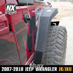 Front Fender Flares for 2007-2018 Jeep Wrangler JK JKU Offroad Duty Steel 2PC