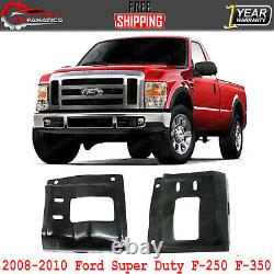 Front Mounting Plate Bumper Brackets For 2008-2010 Ford Super Duty F-250 F-350
