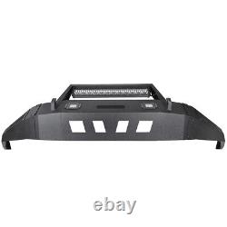 Front / Rear Bumper Guard with Winch Plate&LED Light For 2007-2013 Toyota Tundra