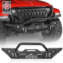 Front + Rear Bumper Heavy Duty Steel with D-Ring for Jeep Gladiator JT 2020-2023
