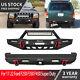Front & Rear Bumper Withlights & D-rings For 17-22 Ford F250 F350 F450 Super Duty