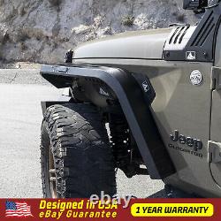 Front & Rear Fender Flares 4PC for 2019-2021 Jeep Gladiator JT Heavy Duty Steel