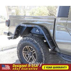 Front & Rear Fender Flares 4PC for 2019-2021 Jeep Gladiator JT Heavy Duty Steel
