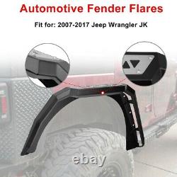 Front Rear Fenders Flares 4pcs Set For 2007-2018 Jeep Wrangler JK JKU Duty Steel
