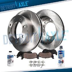 Front Rotors + Brake Pads for 2000 2004 Ford Excursion F-250 F-350 Super Duty