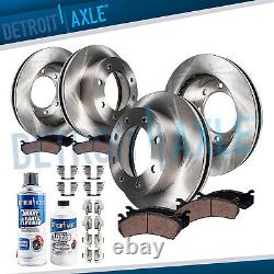 Front and Rear Brake Rotors + Brake Pads Ford F-250 F-350 Super Duty Brakes 4WD