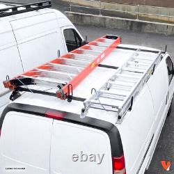 GFY Heavy Duty 3 Bar ladder roof rack Fits Ford Econoline All Year & Trims BLACK