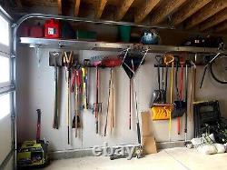 Garden Tools Storage Rack Wall Mount Holder Garage Gear Ladder Hanger Heavy Duty