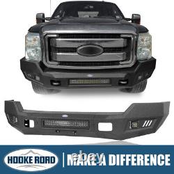 HEAVY DUTY STEEL FRONT BUMPER REPLACEMENT WithLED LIGHTS FIT FORD F-250 F350 11-16