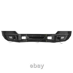 HEAVY DUTY STEEL FRONT BUMPER REPLACEMENT WithLED LIGHTS FIT FORD F-250 F350 11-16