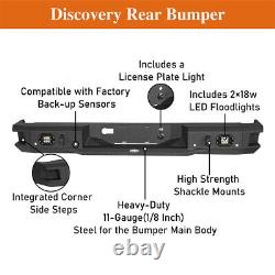 HEAVY DUTY STEEL REAR BUMPER With LED SPOT LIGHT & D-RING FOR 2006-2014 FORD F150